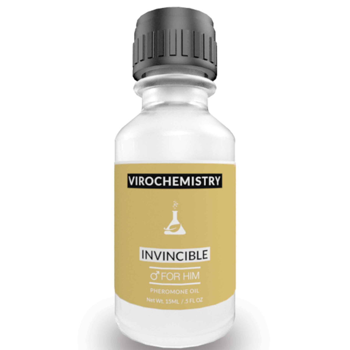 Pheromone Cologne Oil (Invincible) - Bold, Extra Strength Human Pheromones Formula – 15mL Concentrate