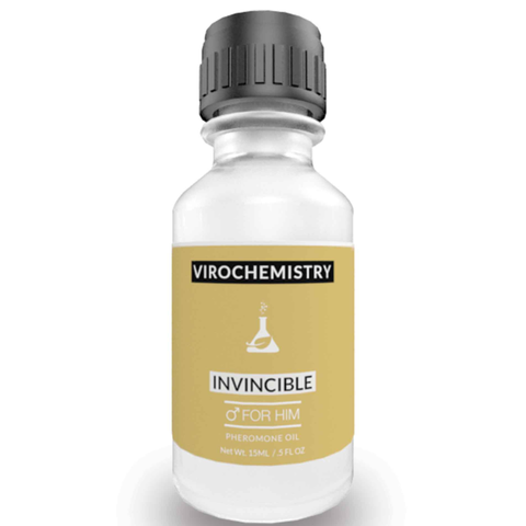 Pheromone Cologne Oil (Invincible) - Bold, Extra Strength Human Pheromones Formula – 15mL Concentrate