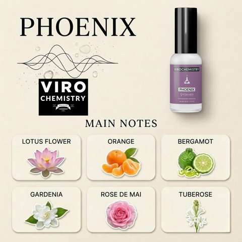Phoenix - Elegant, Ultra Strength Organic Fragrance Body Perfume (1 Fl. Oz)