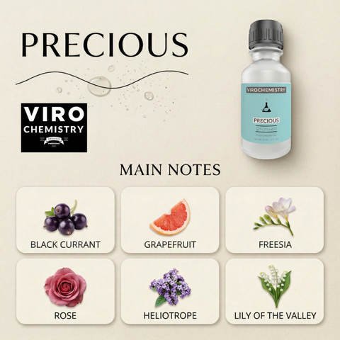 PRECIOUS - Elegant, Ultra Strength Organic Fragrance Body Perfume Oil 15mL Concentrate