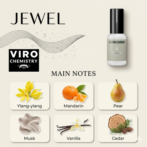 Jewel - Elegant, Ultra Strength Organic Fragrance Body Perfume (1 Fl. Oz)