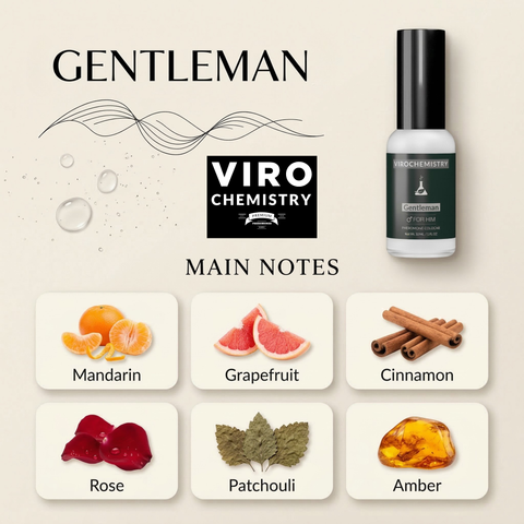 Gentleman - Exclusive, Ultra Strength Organic Fragrance Body Cologne Spray - 1 Fl Oz