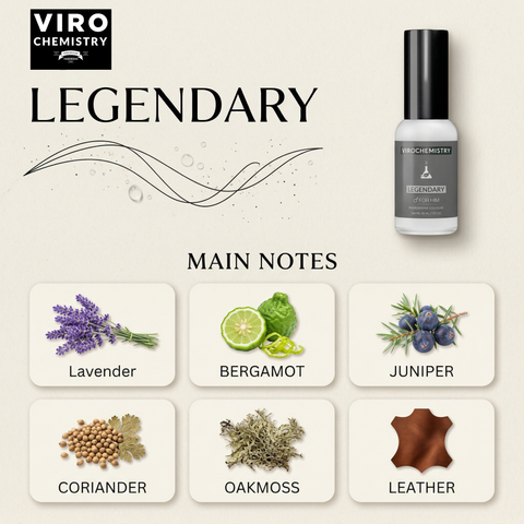 Legendary - Exclusive, Ultra Strength Organic Fragrance Body Cologne Spray - 1 Fl Oz