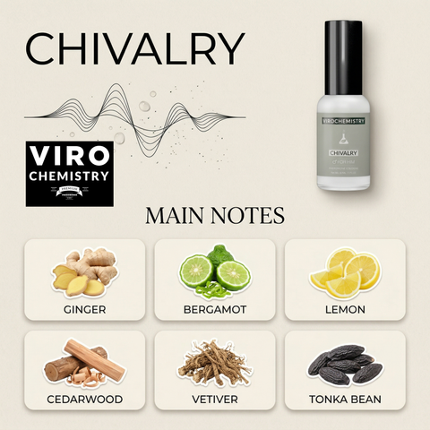 Chivalry - Exclusive, Ultra Strength Organic Fragrance Body Cologne Spray - 1 Fl Oz
