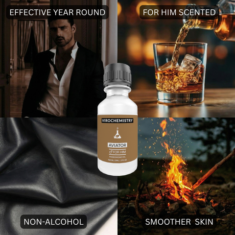 Pheromone Cologne Oil (AVIATOR) - Bold, Extra Strength Human Pheromones Formula – 15mL Concentrate