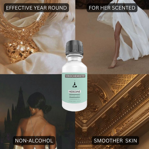 HEROINE- Elegant, Ultra Strength Organic Fragrance Body Perfume Oil 15mL Concentrate