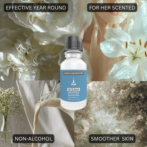 OCEANA - Elegant, Ultra Strength Organic Fragrance Body Perfume Oil 15mL Concentrate