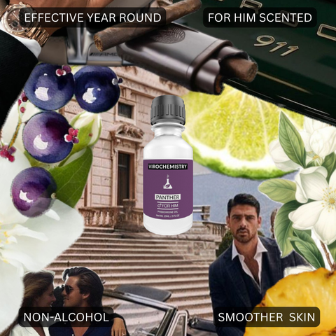 Pheromone Cologne Oil (PANTHER) - Bold, Extra Strength Human Pheromones Formula – 15mL Concentrate