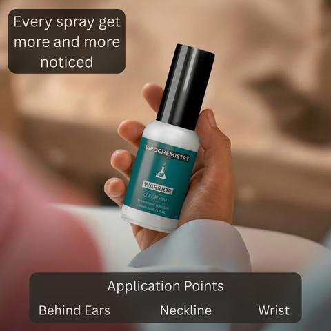 Warrior - Exclusive, Ultra Strength Organic Fragrance Body Cologne Spray - 1 Fl Oz