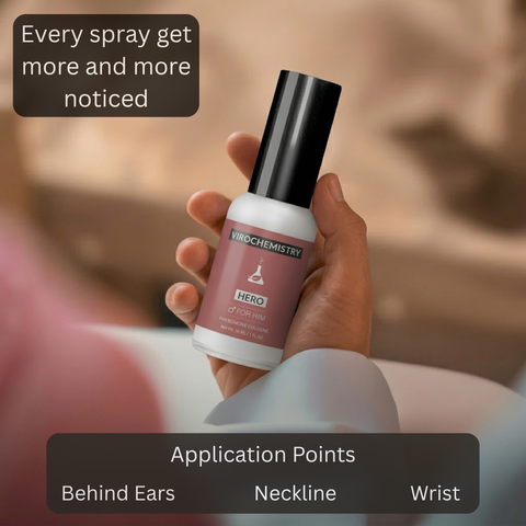 Hero - Exclusive, Ultra Strength Organic Fragrance Body Cologne Spray - 1 Fl Oz