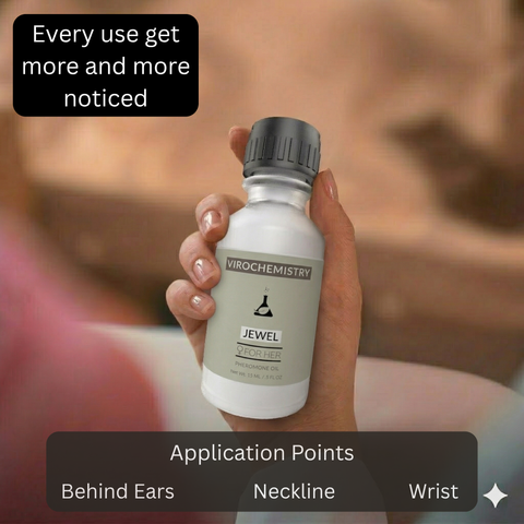 Pheromones For Women (JEWEL) - Elegant, Ultra Strength Organic Fragrance Body Perfume Oil 15mL Concentrate