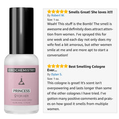 Pheromones For Women (PRINCESS) Body Spray - Elegant, Ultra Strength Organic Human Pheromones Fragrance Body Spray 50mL - [Human Grade Pheromones to Attract Men]