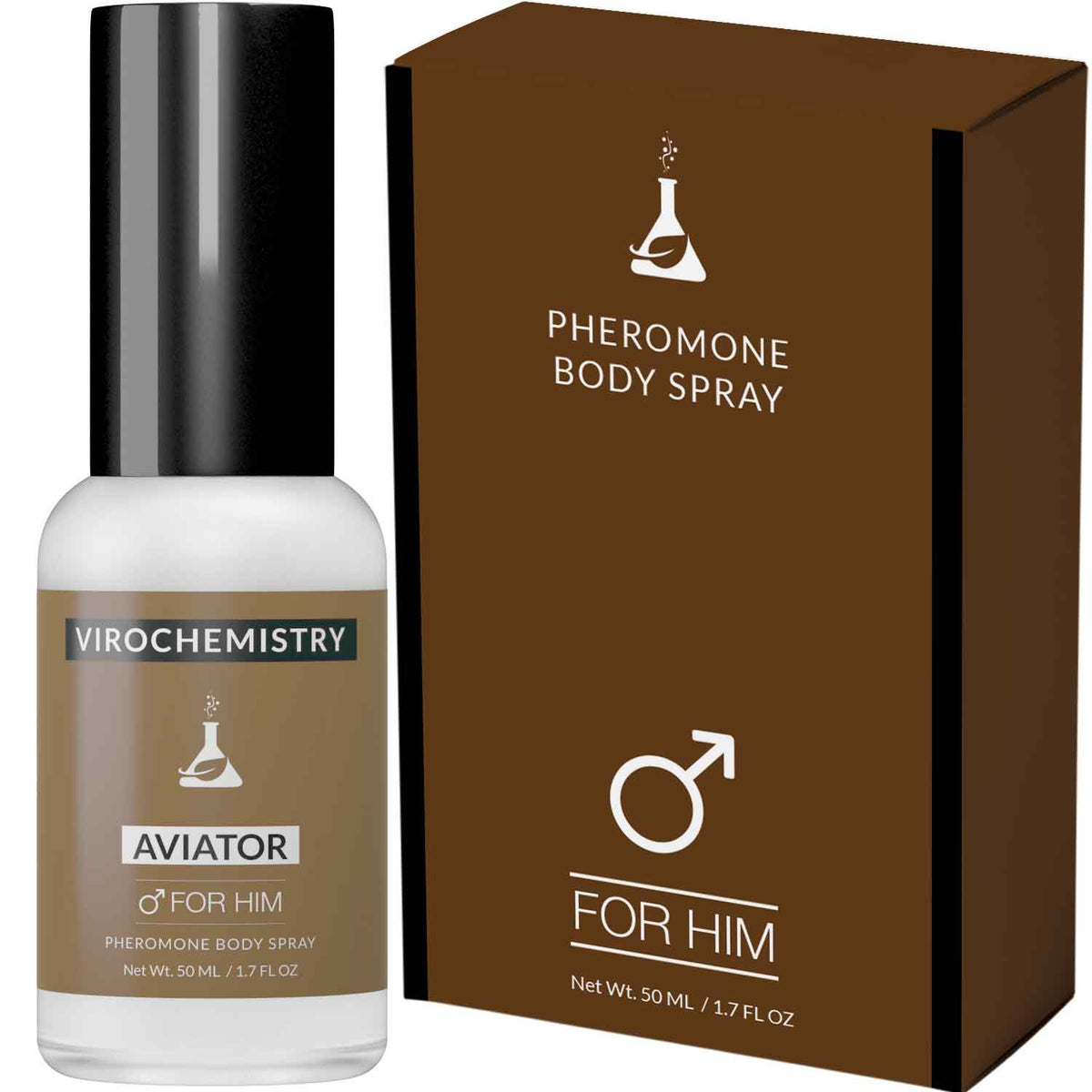 Pheromones to Attract Women for Men (Aviator) Body Spray - Bold, Extra Strength Human Pheromones Fragrance Body Spray - 50ml (Human Grade Pheromones to Attract Women)