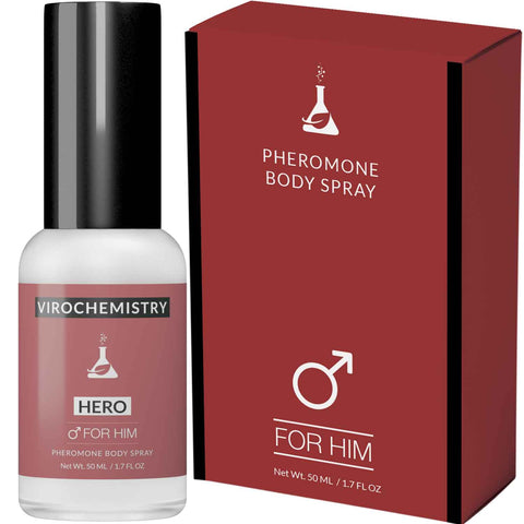 Hero Body Spray - Bold, Extra Strength Human Pheromones Fragrance Body Spray - 50ml