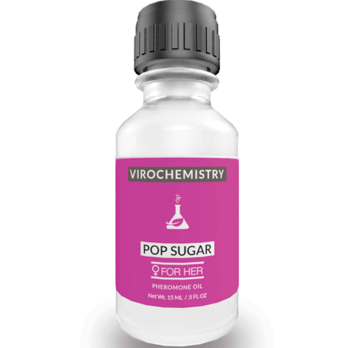 Pheromones For Women (Pop Sugar) - Elegant, Ultra Strength Organic Fragrance Body Perfume Oil 15mL Concentrate [Human Grade Pheromones to Attract Men]