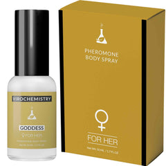 Pheromones For Women (GODDESS) Body Spray - Elegant, Ultra Strength Organic Human Pheromones Fragrance Body Spray 50mL - [Human Grade Pheromones to Attract Men]