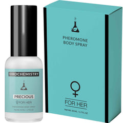Pheromones For Women (PRECIOUS) Body Spray - Elegant, Ultra Strength Organic Human Pheromones Fragrance Body Spray 50mL - [Human Grade Pheromones to Attract Men]