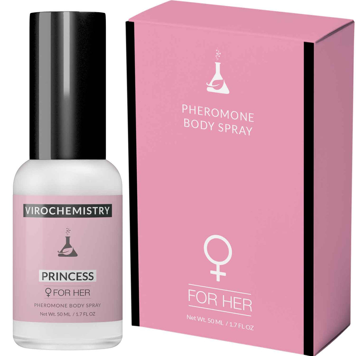 Pheromones For Women (PRINCESS) Body Spray - Elegant, Ultra Strength Organic Human Pheromones Fragrance Body Spray 50mL - [Human Grade Pheromones to Attract Men]