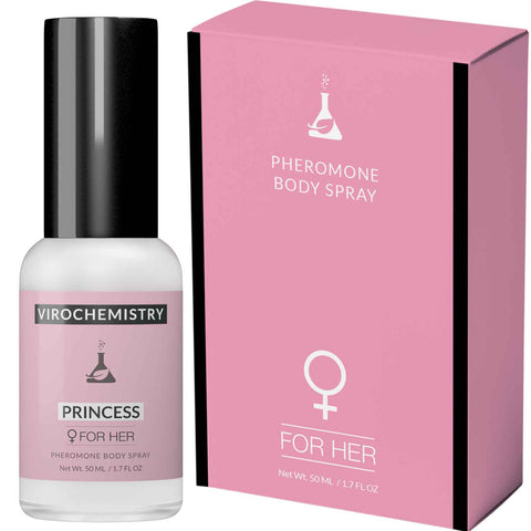 PRINCESS Body Spray - Elegant, Ultra Strength Organic Human Pheromones Fragrance Body Spray 50ml