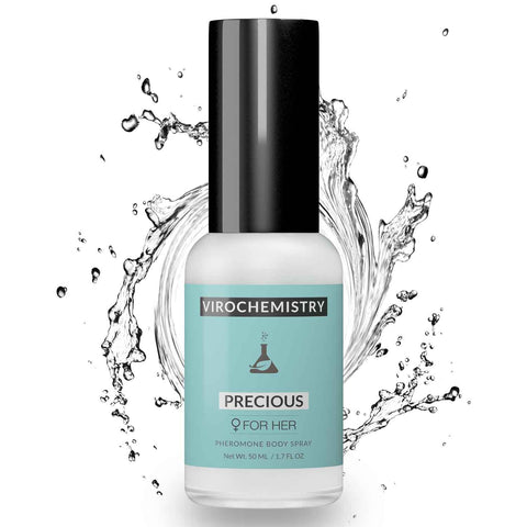 PRECIOUS Body Spray - Elegant, Ultra Strength Organic Human Pheromones Fragrance Body Spray 50ml