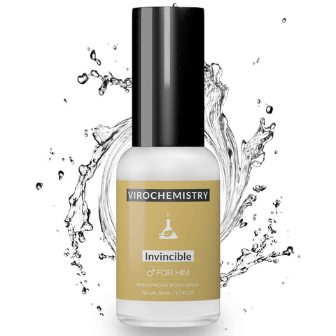 Invincible Body Spray - Bold, Extra Strength Human Pheromones Fragrance Body Spray - 50ml